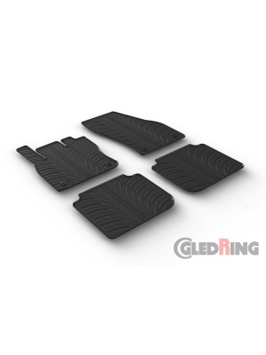 Original Gledring Passform Fußmatten Gummimatten 4 Tlg.+Fixing - Skoda Kodiaq 03.2017->